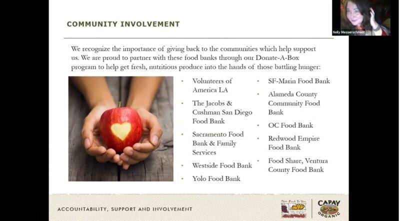 screen capture of hunger webinar Feb 22 2021